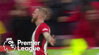 Oli McBurnie stuns Chelsea to bring Sheffield United level at 22  Premier League  NBC Sports [upl. by Nosemyaj]