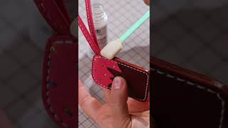 Handmade Leather Accessories  Immersive Making of Bag Charms handmade diy leathercraft [upl. by Sokram]