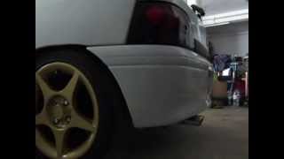 Reanult Clio 19D CatBack straight exhaust sound [upl. by Savadove]