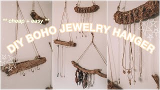 DIY Driftwood Jewelry Holder BOHO [upl. by Gnas855]