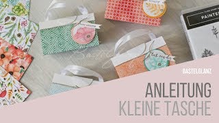 Anleitung kleine Tasche basteln Stampin Up [upl. by Nidnal]