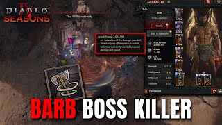 WHIRLWIND IS A CRAZY BOSS KILLER Barb Build Guide for Season 5 Diablo 4 [upl. by Sparks]