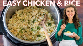 Instant Pot Chicken and Rice  One Pot  30 min Dinner [upl. by Danzig]