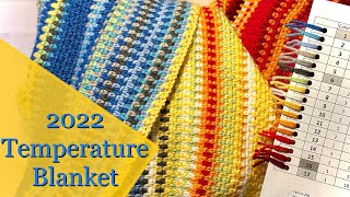 2022 Temperature Blanket  Made in a Week [upl. by Adikram]