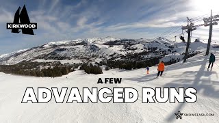 A few ADVANCED runs at KIRKWOOD  California [upl. by Hareema]