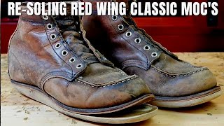 Resoling Red Wing Classic Mocs with Precision and Care [upl. by Seymour]