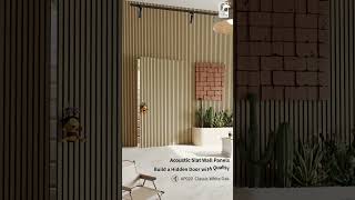 Acoustic Slat Wall Panel Hidden Door  STEP GUARD Floors amp Walls wallpanel [upl. by Carie942]