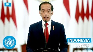 Bahasa Indonesia 🇮🇩 Indonesia  President Addresses UN General Debate 76th Session  UNGA [upl. by Sothena]