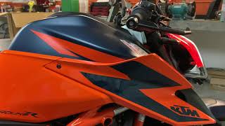 KTM Super Duke 1290 R  Austin Racing Exhaust 17250 Slip On Sound [upl. by Ahseined826]