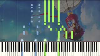 Super Mario Odyssey  Main Theme  Piano tutorial Synthesia [upl. by Namijneb358]