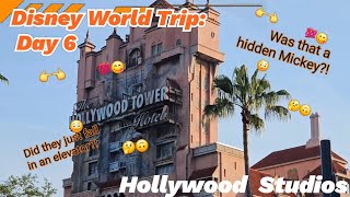 Disney World Trip Day 6  Hollywood Studios [upl. by Schertz]