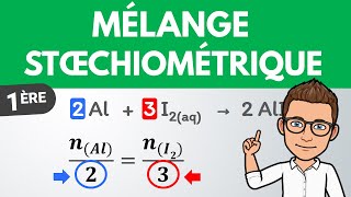 Mélanges stœchiométriques et tableau davancement  1ère spé  Chimie [upl. by Ahsinal]