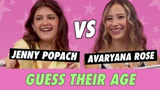 Jenny Popach vs Avaryana Rose Guess Their Age [upl. by Airret]