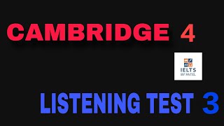 CAMBRIDGE 4 LISTENING TEST 3 WITH ANSWERS ll ACCOMMODATION REQUEST FORM [upl. by Oiretule]