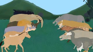 prehistoric animals cenozoic animals animation —all animation [upl. by Amata]