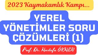 2023 Kaymakamlık Sınavı Yerel Yönetimler Soru Çözümleri 1 kaymakamlık yerelyönetim [upl. by Adnalram]