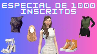 Pack de conteúdo personalizado the sims 4  Especial de 1000 inscritos [upl. by Wivinia815]