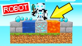 I Built A ROBOT To AUTOMINE In SKYBLOCK Minecraft [upl. by Kong]