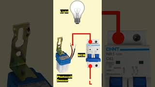 Photocell wiring diagram shortvideo [upl. by Llenad]