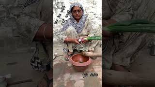 Village life far away village best food recipe punjabi trending viral shorts [upl. by Anillehs793]