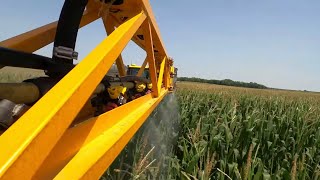 Spraying Fungicide at 16 MPH With A Hagie STS 12 Tearing Down a Corn Crib amp New Paddle Sweep S4 E16 [upl. by Yk]