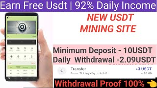 new usdt mining site  new usdt earning site today  new usdt mining 2024  free usdt earning site [upl. by Amarette]