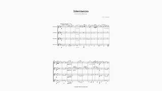 Intermezzo from Cavalleria Rusticana by Mascagni for Clarinet Quartet  SHEET MUSIC [upl. by Assennej]