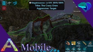 SOLO MEGALOSAURUS TAMING Ark Mobile S1E32 [upl. by Aihseyt]