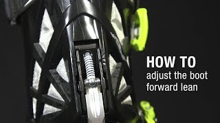 HOW TO Adjust the boot forward lean  MAESTRALE RS [upl. by Cohin]