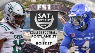 Boise State vs Portland State PREVIEW AND PREDICTIONSKEYS TO GAME Home Opener on The Blue [upl. by Perdita]