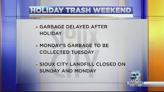 Holiday weekend trash schedule [upl. by Llerrot869]