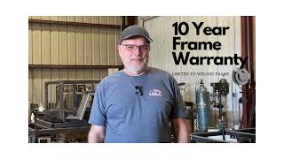 New 10 Year Frame Warranty This is unheard of in the offroad trailercamper industry [upl. by Crescint779]