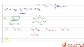 You are given the following molecular formulae of some hydrocabons C5H8C7H14C6H [upl. by Justen]