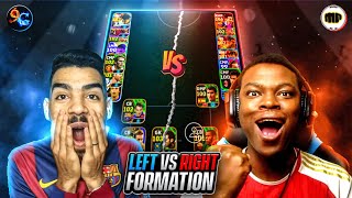 LEFT vs RIGHT SIDE FORMATION 🤣🤣  9AL GAMES x MACKIE PES HD [upl. by Pudens]