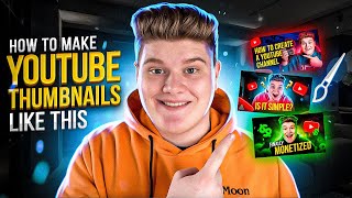 How to Make a Thumbnail for YouTube Videos with Glow Effect Quick and Easy tutorial for Beginners [upl. by Sucramed]