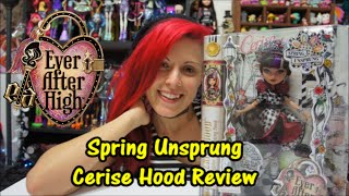 Spring Unsprung Cerise Hood Ever After High Doll Review [upl. by Atinet]