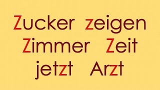 Deutsch Alphabet 8 W X Y Z [upl. by Norrie]