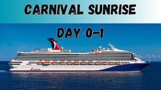 Boarding a Ship in the Rain  Carnival Sunrise 2024 [upl. by Sawyer]