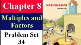 Multiples and Factors class 5 Problem Set 34  Maths Chapter 8  State Board Maharashtra [upl. by Nylirrej]