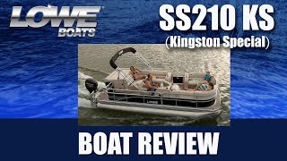 The Lowe SS210 KS Kingston Special Triple Tube Pontoon At The Boat Warehouse [upl. by Eittod]