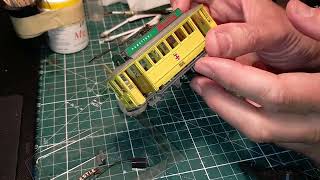 Rivarossi tram overhaul episode 6 cleaning the bodywork [upl. by Erin]