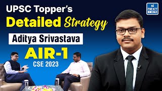 IAS Topper Aditya Srivastava UPSC CSE 2023 Rank 1 [upl. by Ragland]