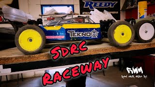 TEAM ASSOCIATED B61D and Tekno EB4102 at SDRC Raceway [upl. by Atiuqehs]