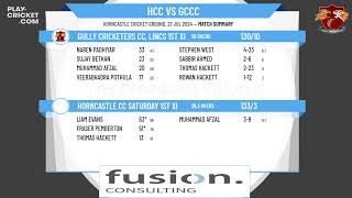 Horncastle CC Saturday 1st XI v Gully Cricketers CC Lincs 1st XI [upl. by Gnov418]