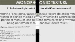 Monophonic and Polyphonic Music Examples [upl. by Newlin]