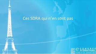 SRLF 2015  Insuffisance respiratoire aiguë  quelques grands pièges à éviter  B CRESTANI [upl. by Rodl]