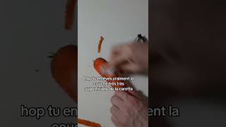 Éplucher la carotte finement avec de l’aluminium 🥕 [upl. by Doralynne632]