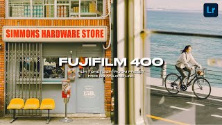 Fujifilm 400 Lightroom Preset  Free Lightroom Film Presets Free DNG [upl. by Mechling]