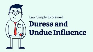 Duress and Undue Influence  Contracts  Defenses and Excuses [upl. by Novad443]