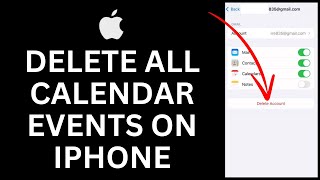 How to Delete All Calendar Events on iPhone 2024  iPhone Tutorial [upl. by Karr]